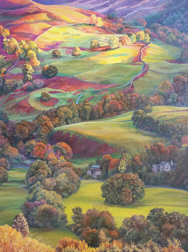 The Sun in the Echo of the Earth by Lana Korolievskaia, Painting for Sale on Select