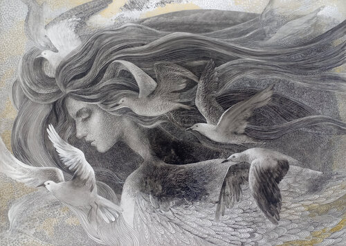 Form of Liberation by Lana Korolievskaia, Drawing for Sale on Select