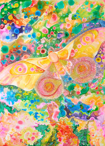 Flight in infinity between the immeasurably small and the unconsciously large by Lana Korolievskaia, Painting for Sale on Select