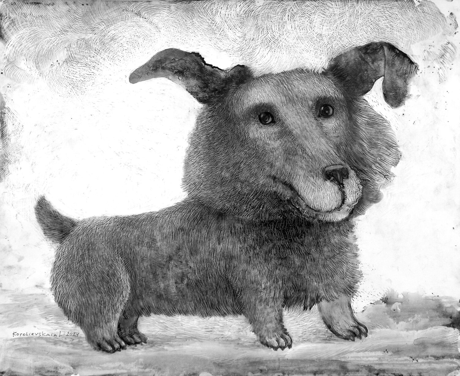 True friend Lana Korolievskaia Drawing for sale