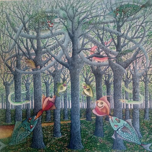 Octopus by Antonio Presti, Painting for Sale on Select