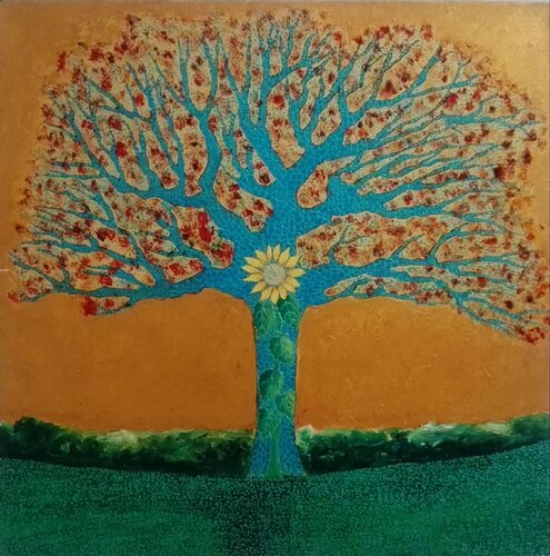 Alberogirasole by Antonio Presti, Painting for Sale on Select