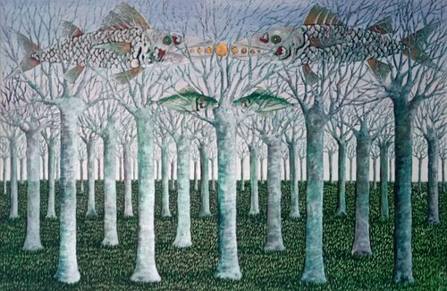 Incontri by Antonio Presti, Painting for Sale on Select