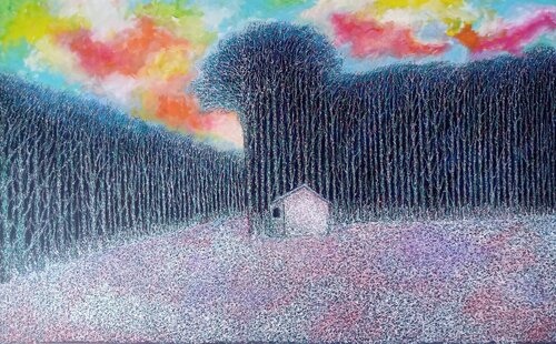 Mystic forest by Antonio Presti, Painting for Sale on Select