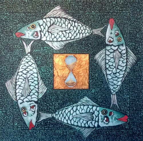 Il tempo by Antonio Presti, Painting for Sale on Select