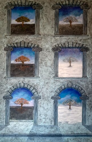 Autumn winter by Antonio Presti, Painting for Sale on Select