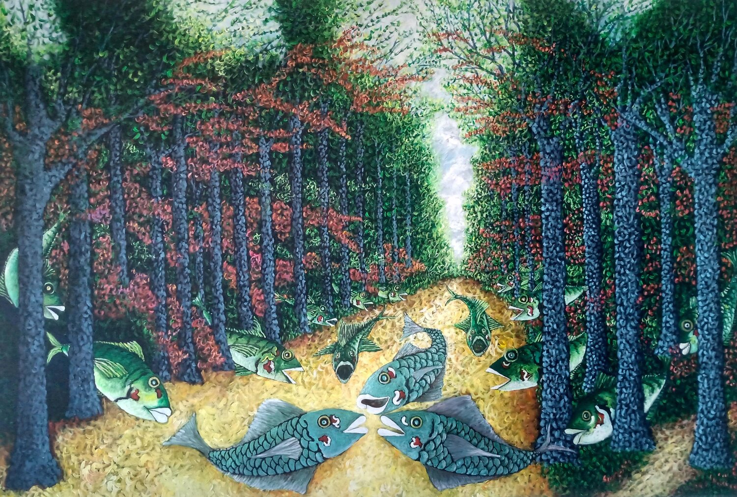 Connectivity Antonio Presti Original painting for sale