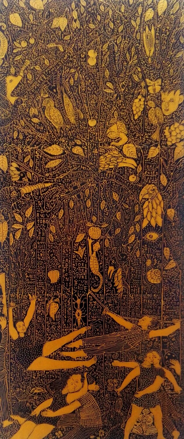 Giochi nel bosco 1 Antonio Presti Original painting for sale