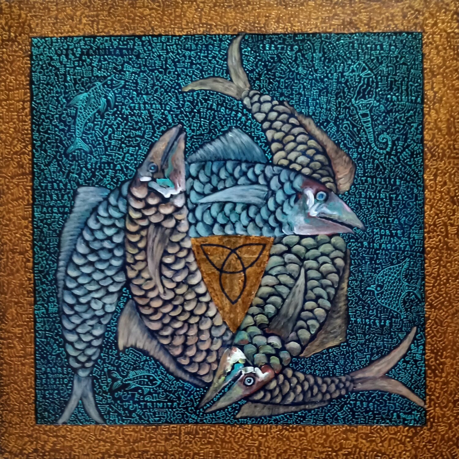 Triquetra Antonio Presti Original painting for sale
