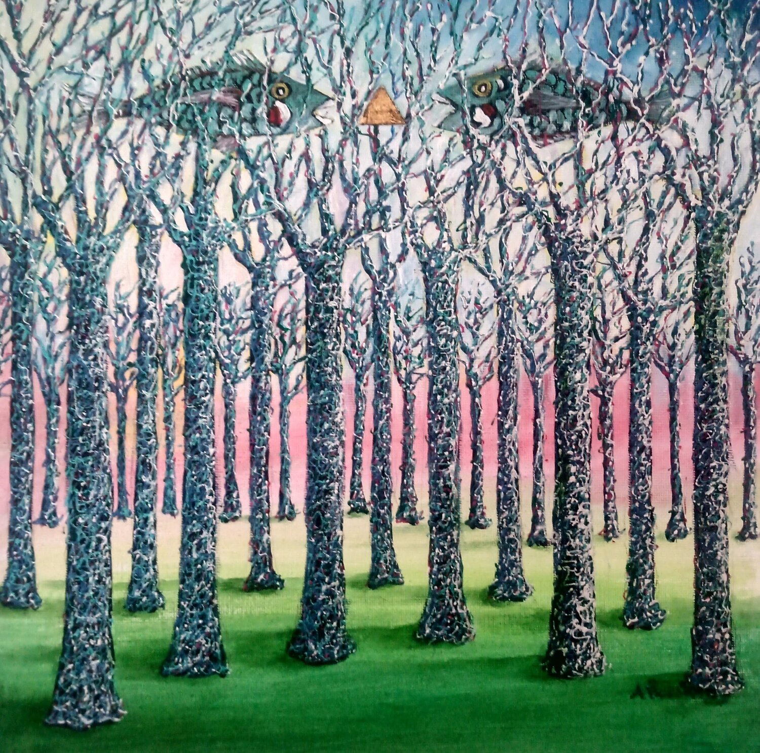 Incontri Antonio Presti Original painting for sale