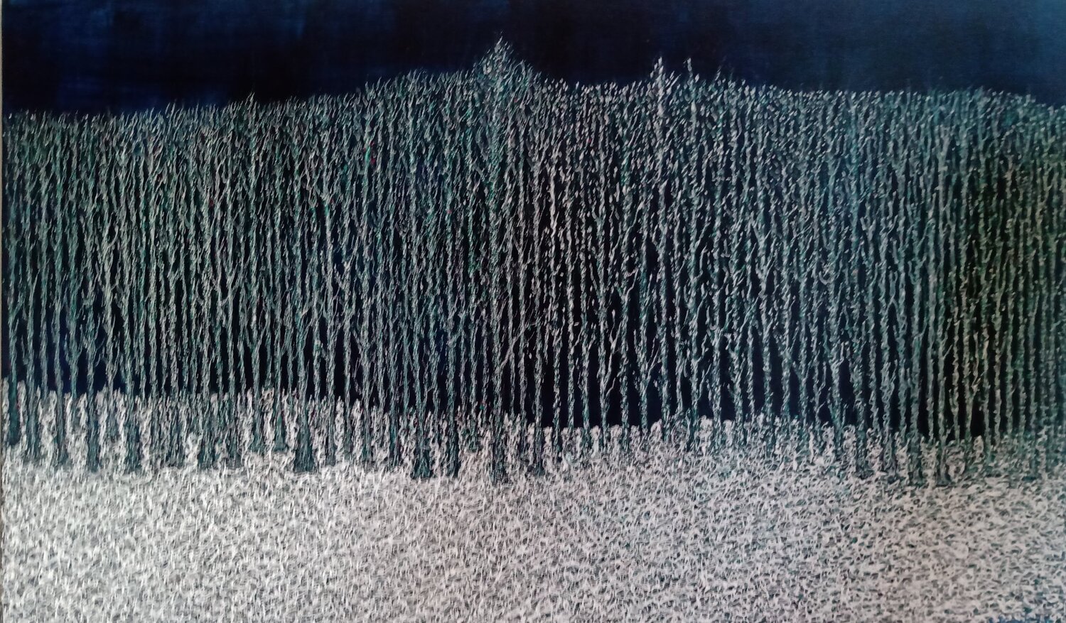 Bosco di notte Antonio Presti Original painting for sale