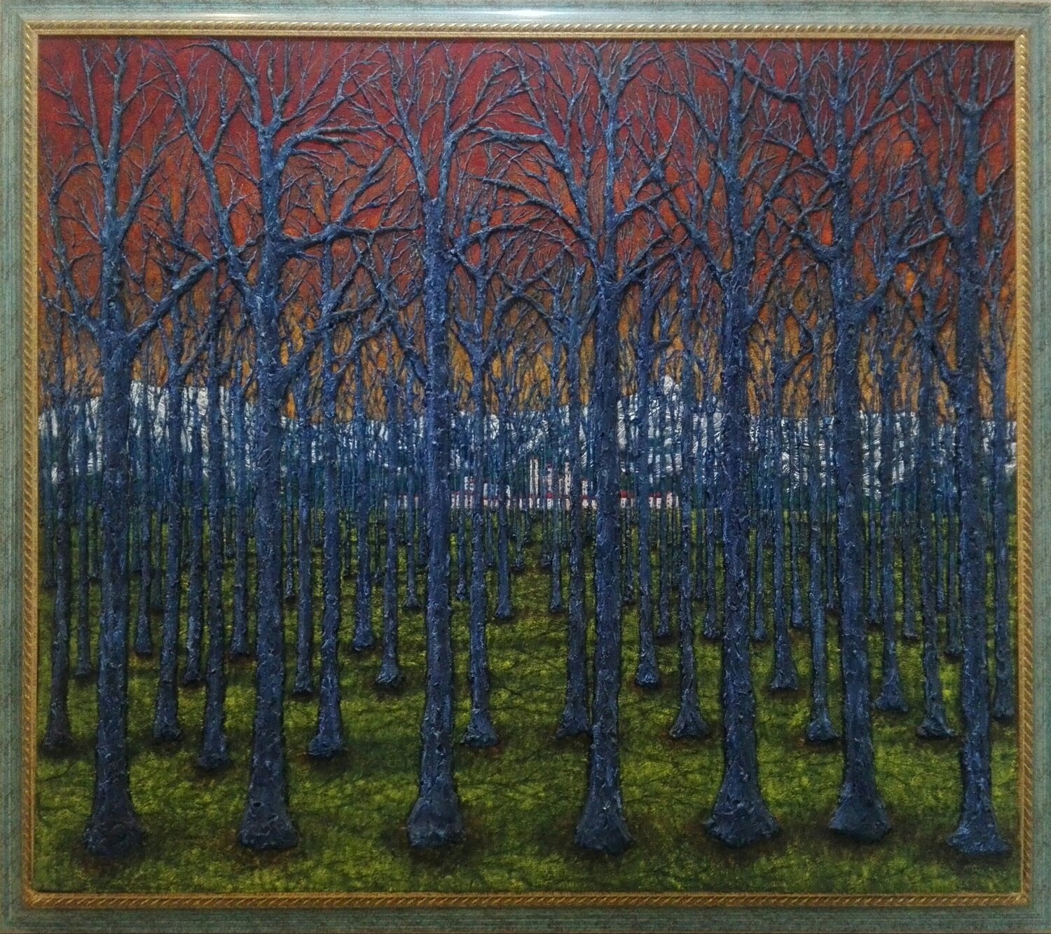 Blue forest Antonio Presti Original painting for sale