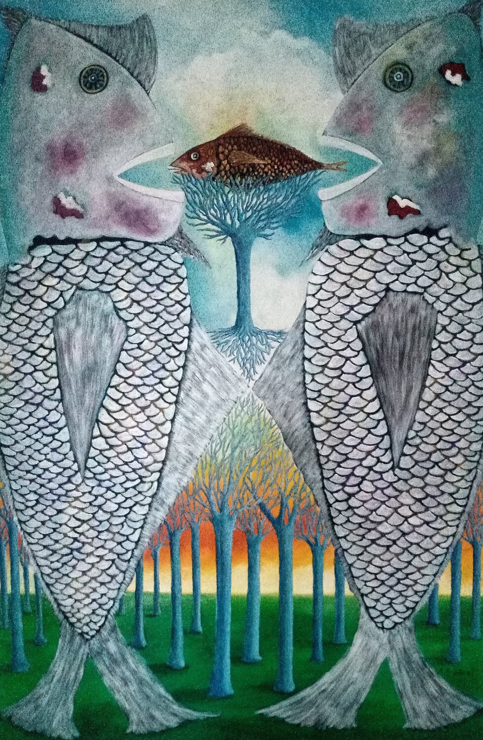 Freak of nature Antonio Presti Original painting for sale