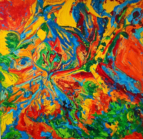 L' Energia del coraggio by Marisa Milan, Painting for Sale on Select