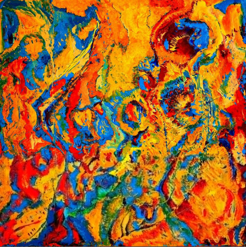 Pentagramma nel colore 2 by Marisa Milan, Painting for Sale on Select