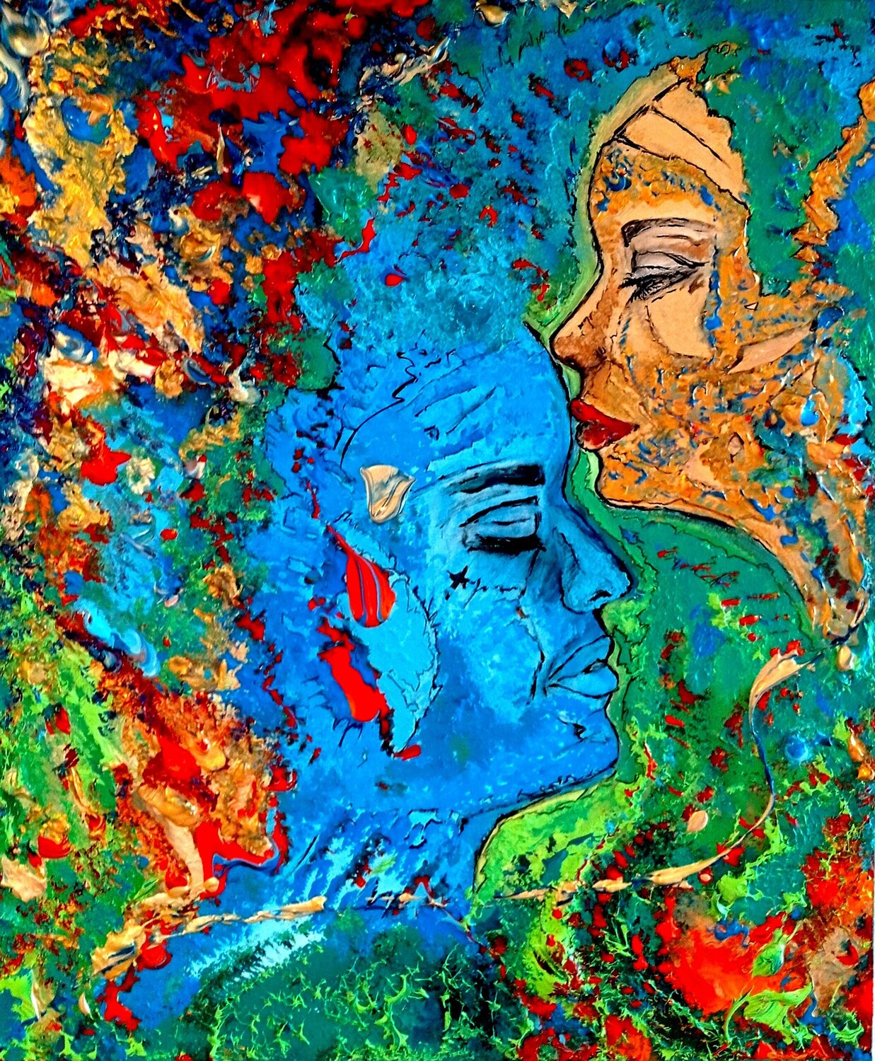 Il Codice ....dell' anima Marisa Milan Original painting for sale