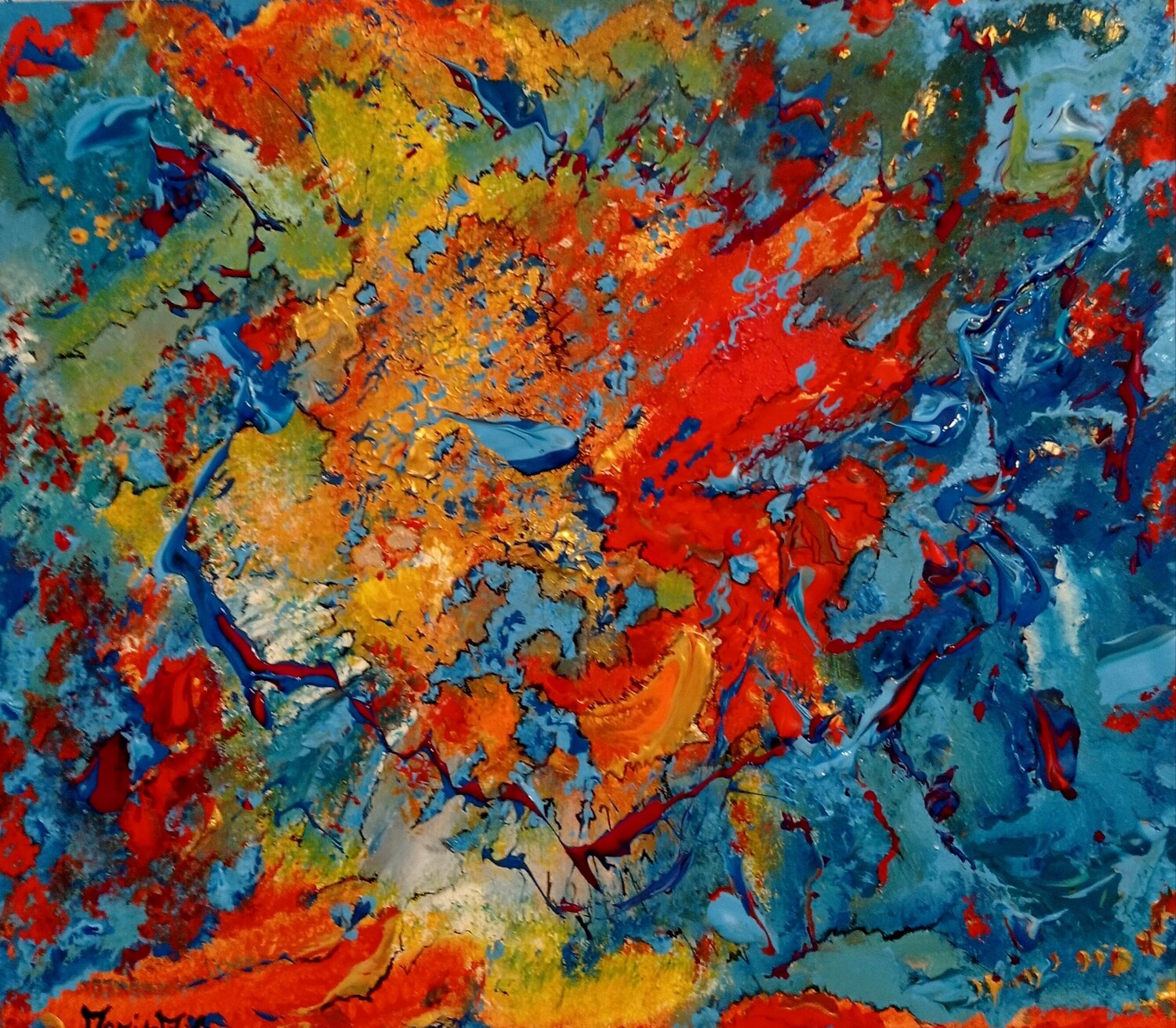 Astro cosmico ....che vive in noi Marisa Milan Original painting for sale