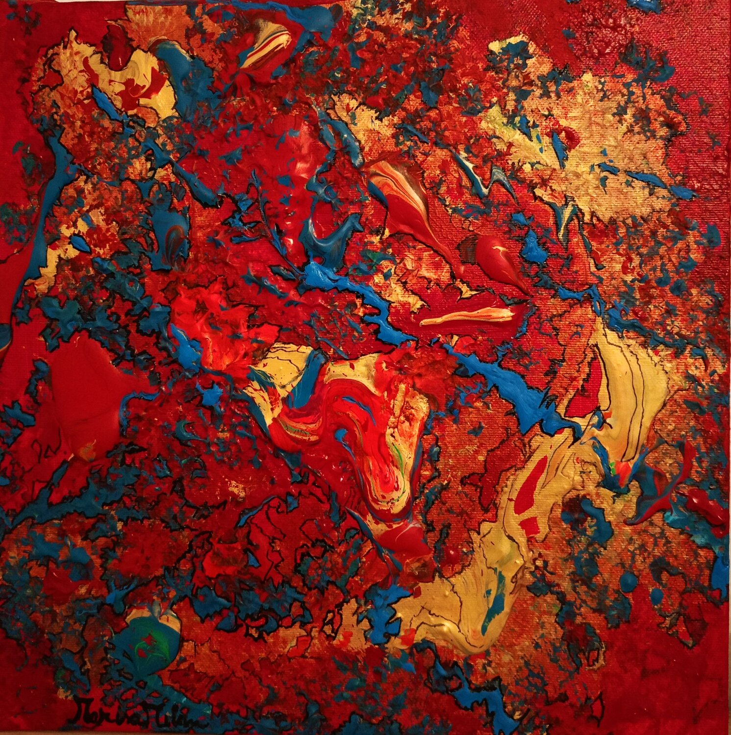 Atomo d' amore II Marisa Milan Original painting for sale