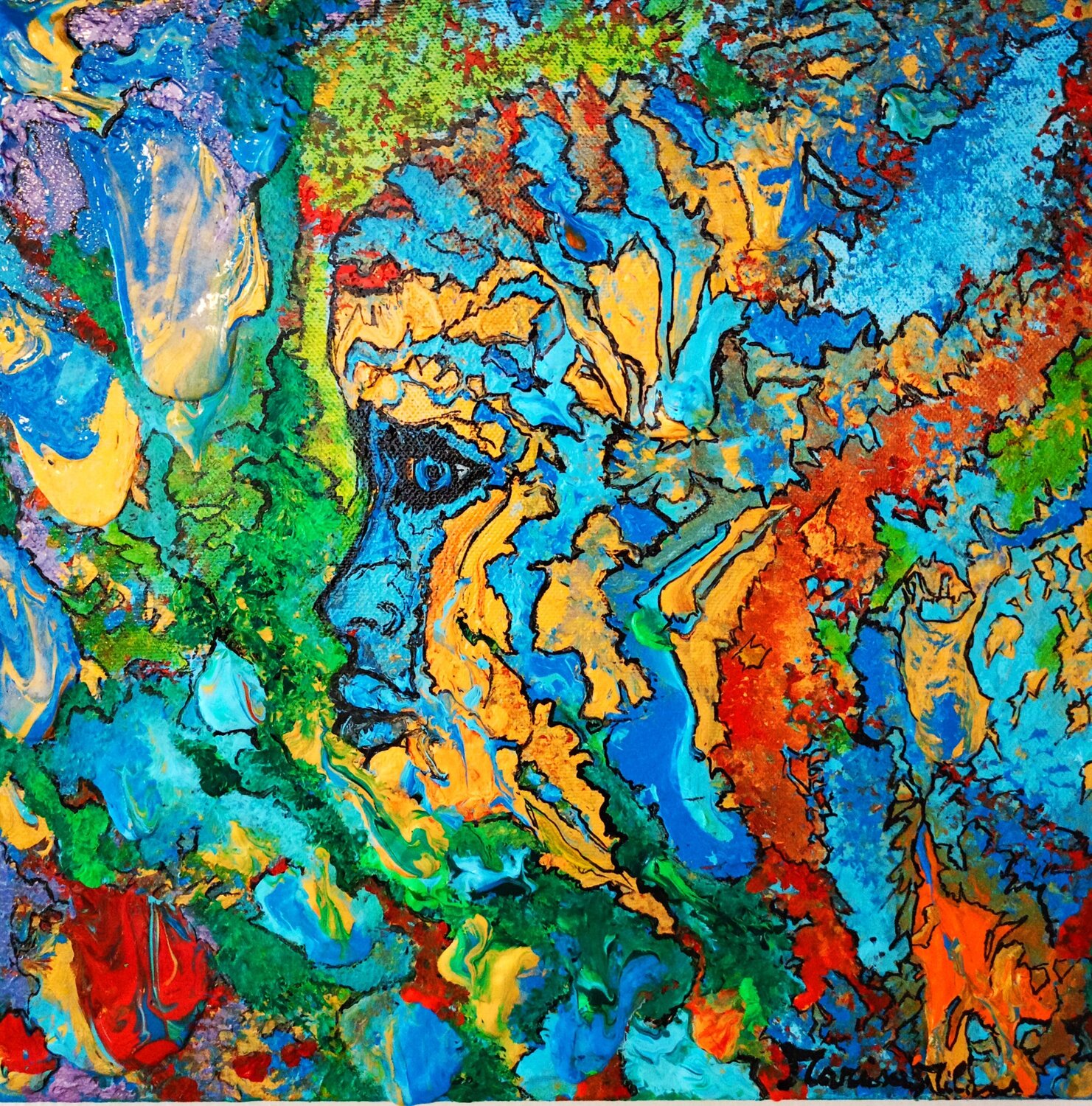 Lo sguardo dell' Universo Marisa Milan Original painting for sale
