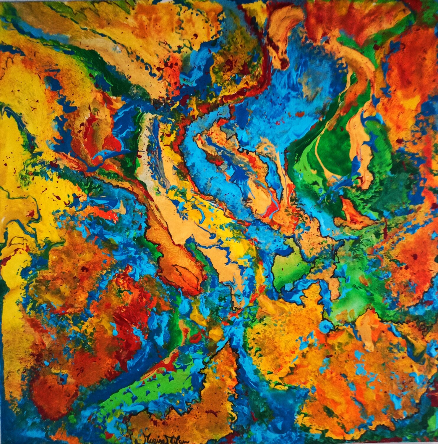 Tra terra e cielo Marisa Milan Original painting for sale