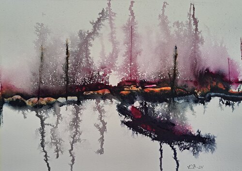 Landscape No 89 by Krister Björklund, Painting for Sale on Select