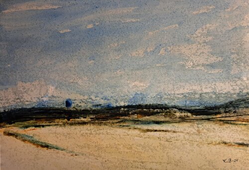 Landscape No 91 by Krister Björklund, Painting for Sale on Select