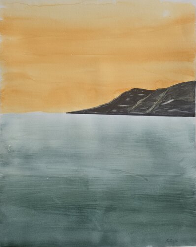 Veil of evening by Krister Björklund, Painting for Sale on Select
