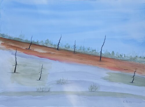 The forest is dying by Krister Björklund, Painting for Sale on Select