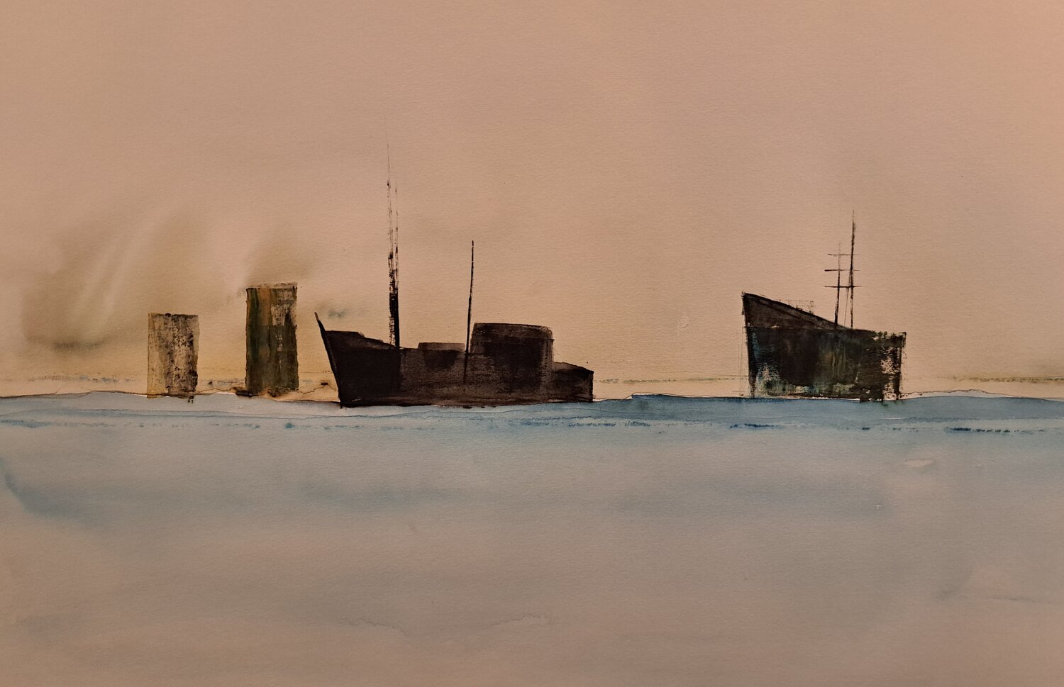 Unknown port Krister Björklund Original painting for sale