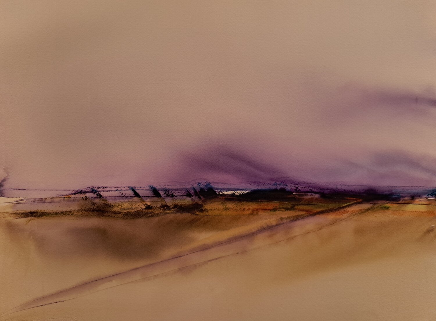 Abstract Landscape No LV Krister Björklund Original painting for sale