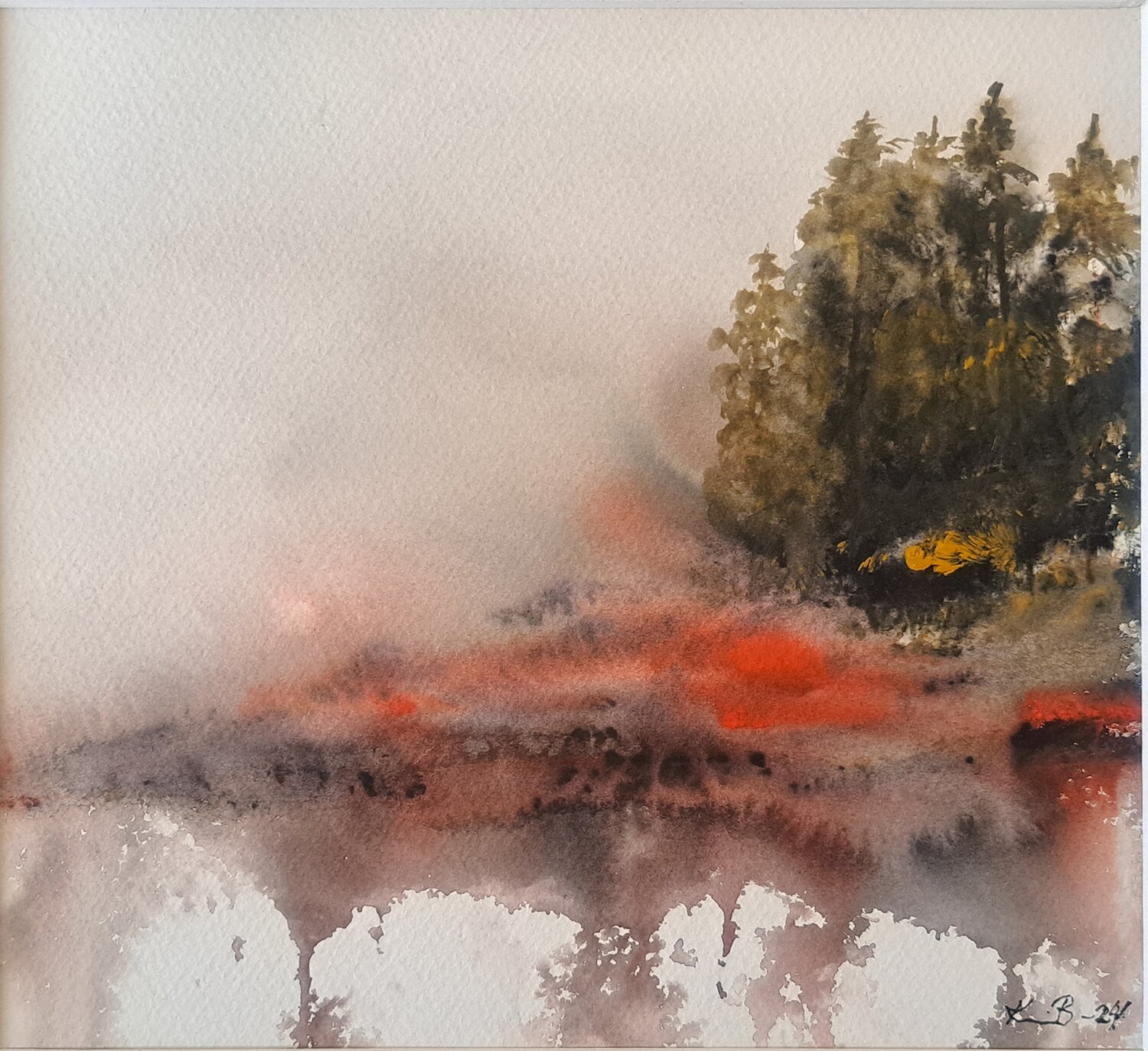 Landscape No 82 Krister Björklund Original painting for sale