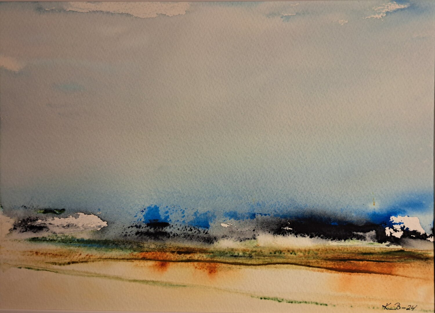 Landscape No 71 Krister Björklund Original painting for sale