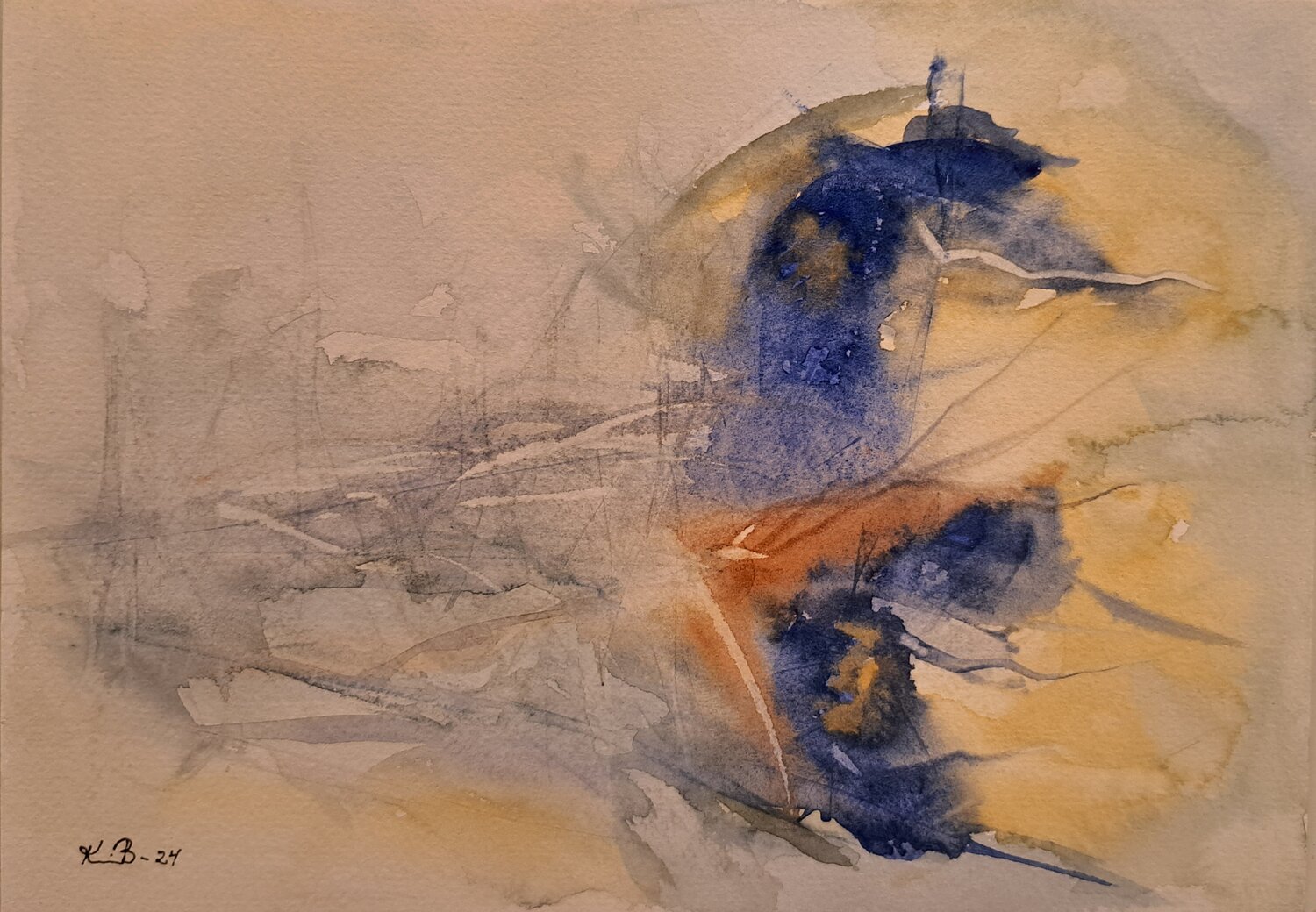 Abstract Landscape Krister Björklund Original painting for sale
