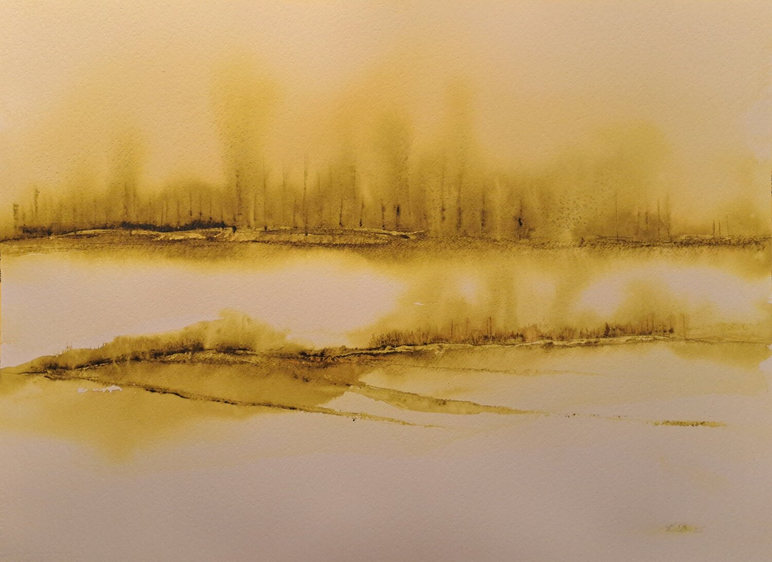 Landscape No 130 Krister Björklund Original painting for sale