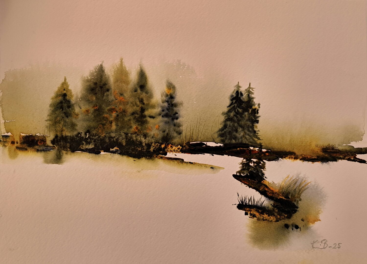 The Silent grove Krister Björklund Original painting for sale