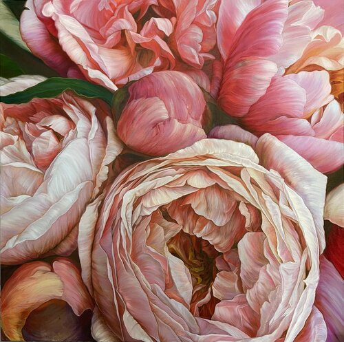 Red flowers von Elena Podmarkova, Malerei kaufen auf Select