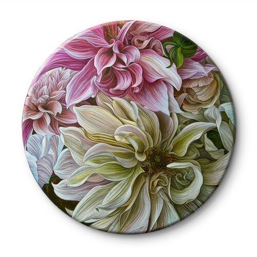 Composition of dahlias von Elena Podmarkova, Malerei kaufen auf Select