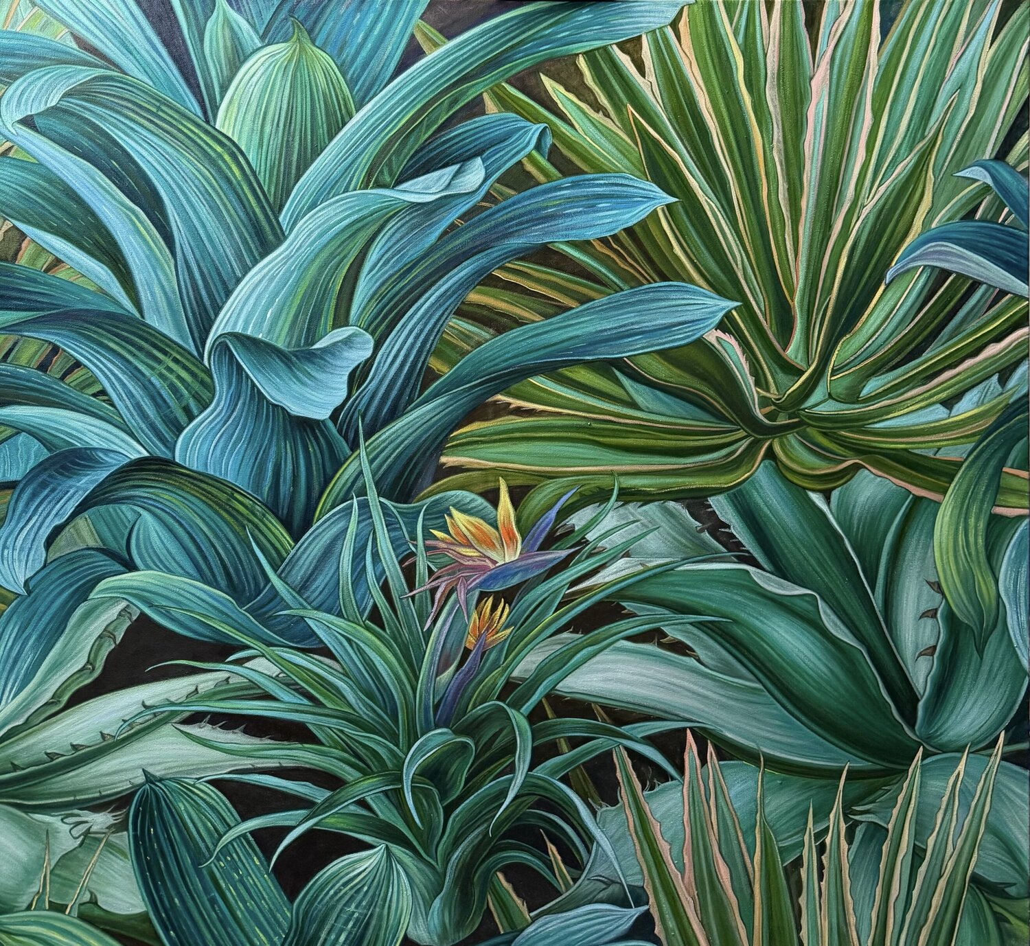 Tropical plants Elena Podmarkova Originalgemälde zu verkaufen
