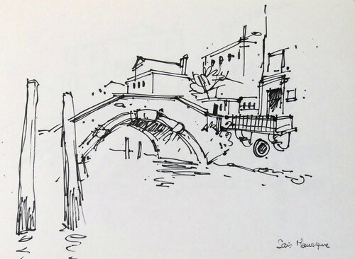 libreta Venecia 2 by juan angel saiz manrique, Drawing for Sale on Select