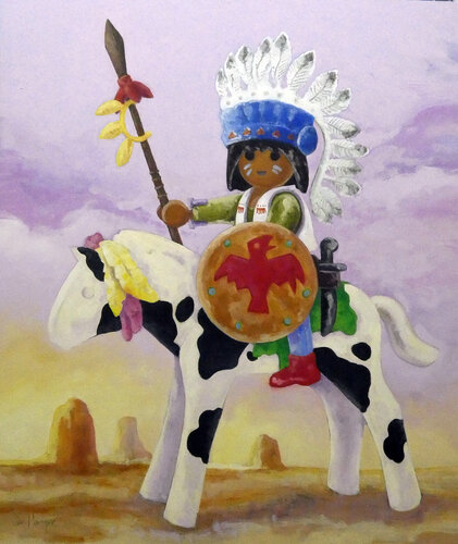 figura nº 8 Aguila Roja by juan angel saiz manrique, Painting for Sale on Select