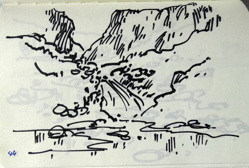 libreta Ordesa by juan angel saiz manrique, Drawing for Sale on Select