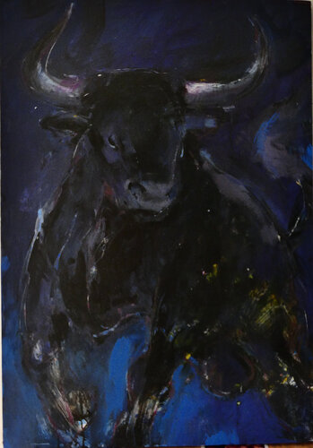 toro nº 23 by juan angel saiz manrique, Painting for Sale on Select