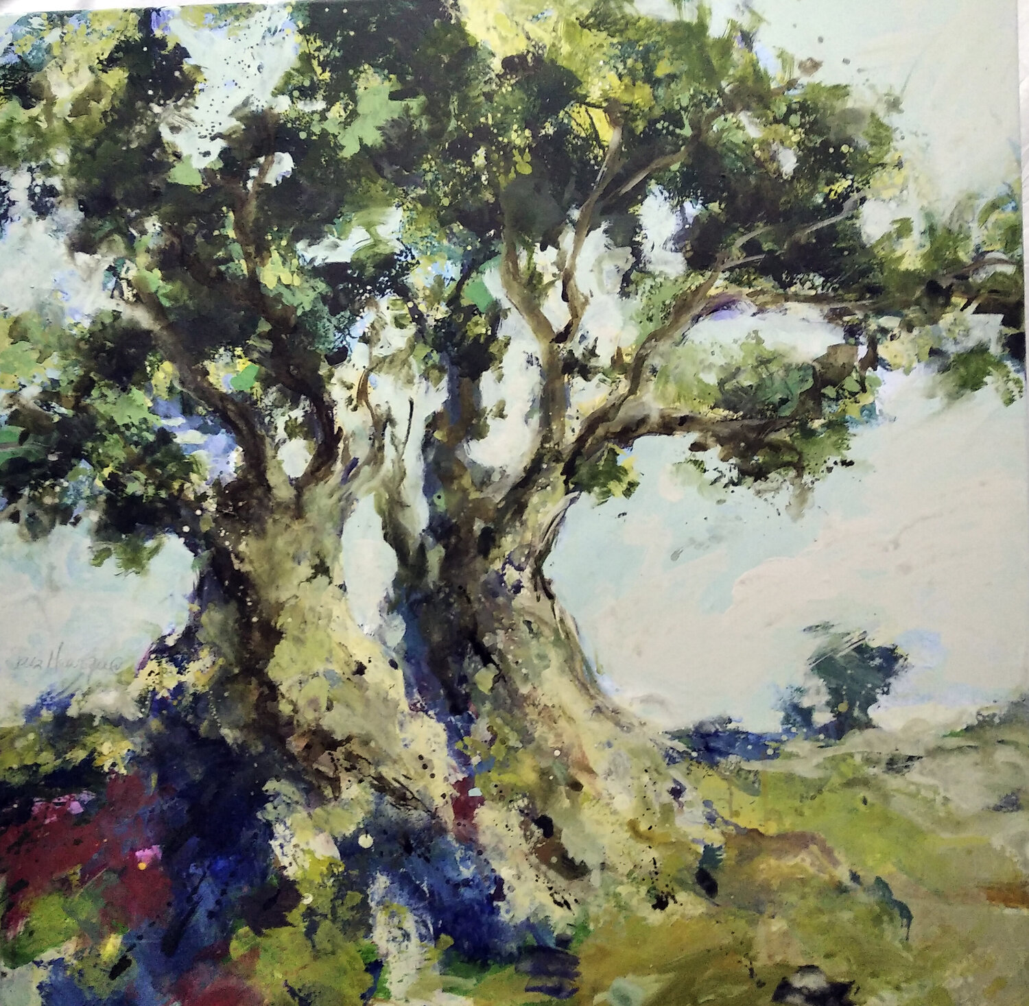 vegetal nº 5 juan angel saiz manrique Original painting for sale
