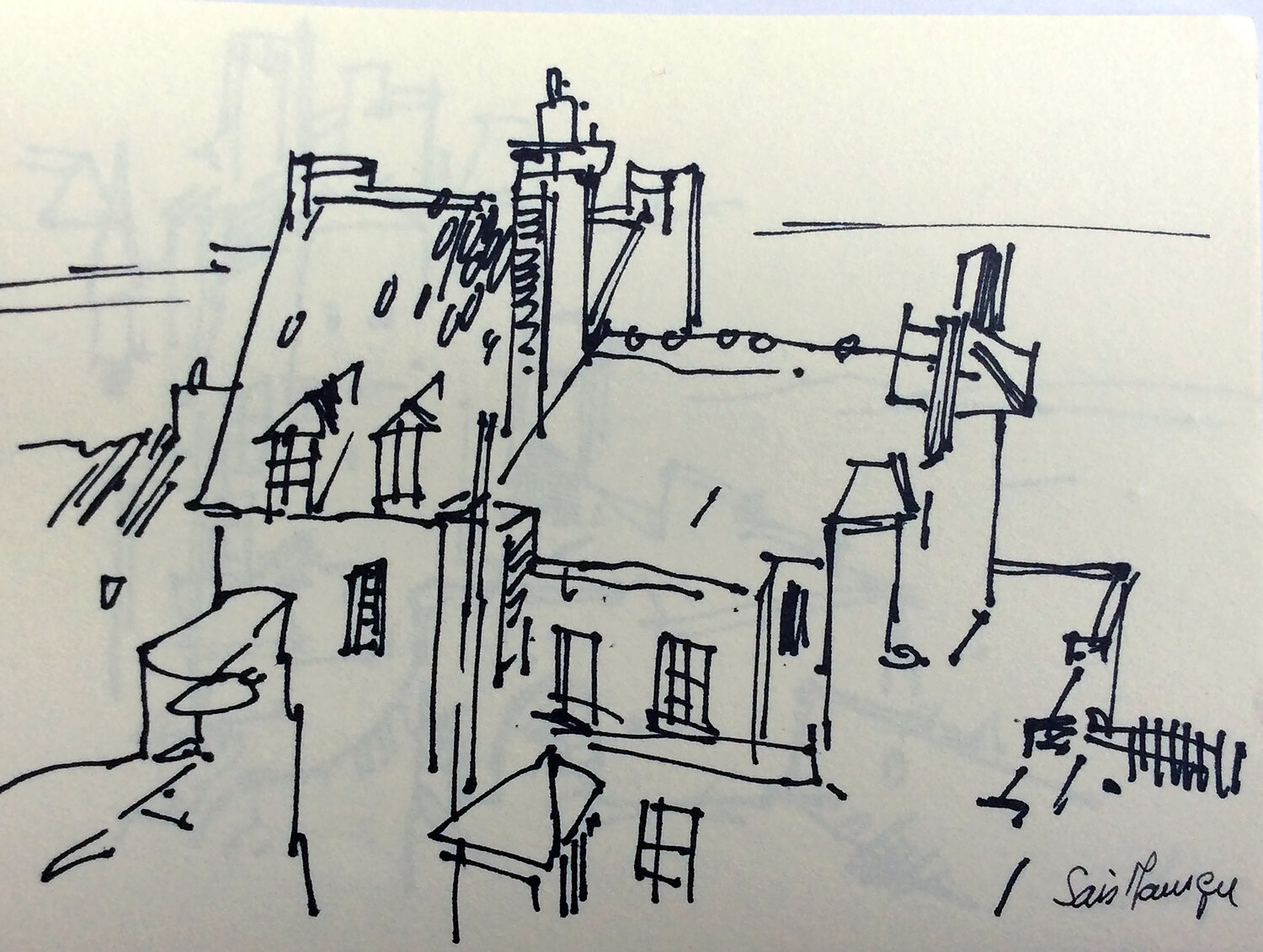libreta Nantes y Sant Michael juan angel saiz manrique Drawing for sale