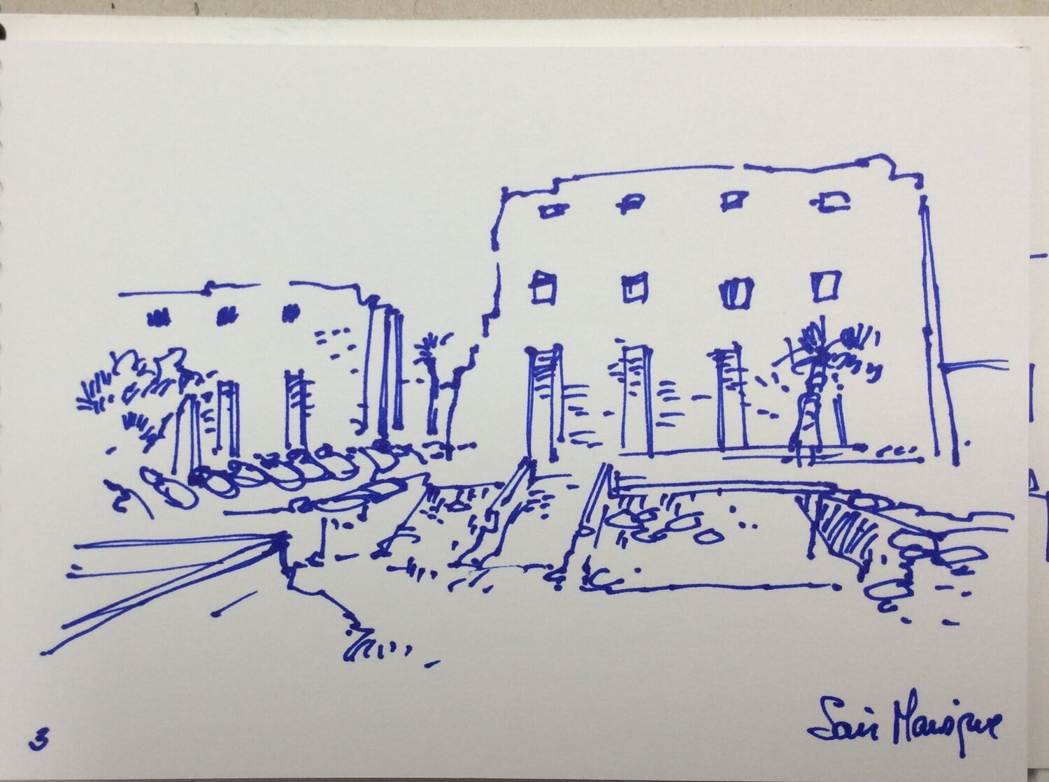 libreta Templo de Karnak. Egipto juan angel saiz manrique Drawing for sale