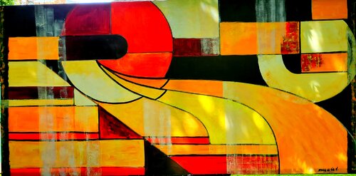 "GEOMETRIA MODERNA" by Estela Del Valle Mañez, Painting for Sale on Select