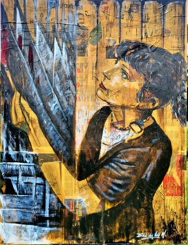 "MI  AUTORRETRATO by Estela Del Valle Mañez, Painting for Sale on Select