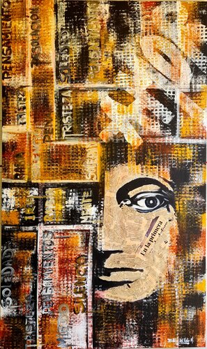 "PENSAMIENTOS DE MUJER" by Estela Del Valle Mañez, Painting for Sale on Select