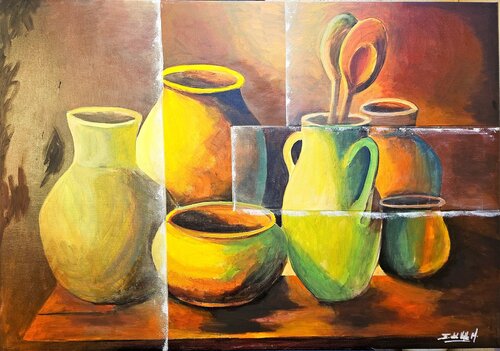 "BODEGON EN ARMONIA" by Estela Del Valle Mañez, Painting for Sale on Select