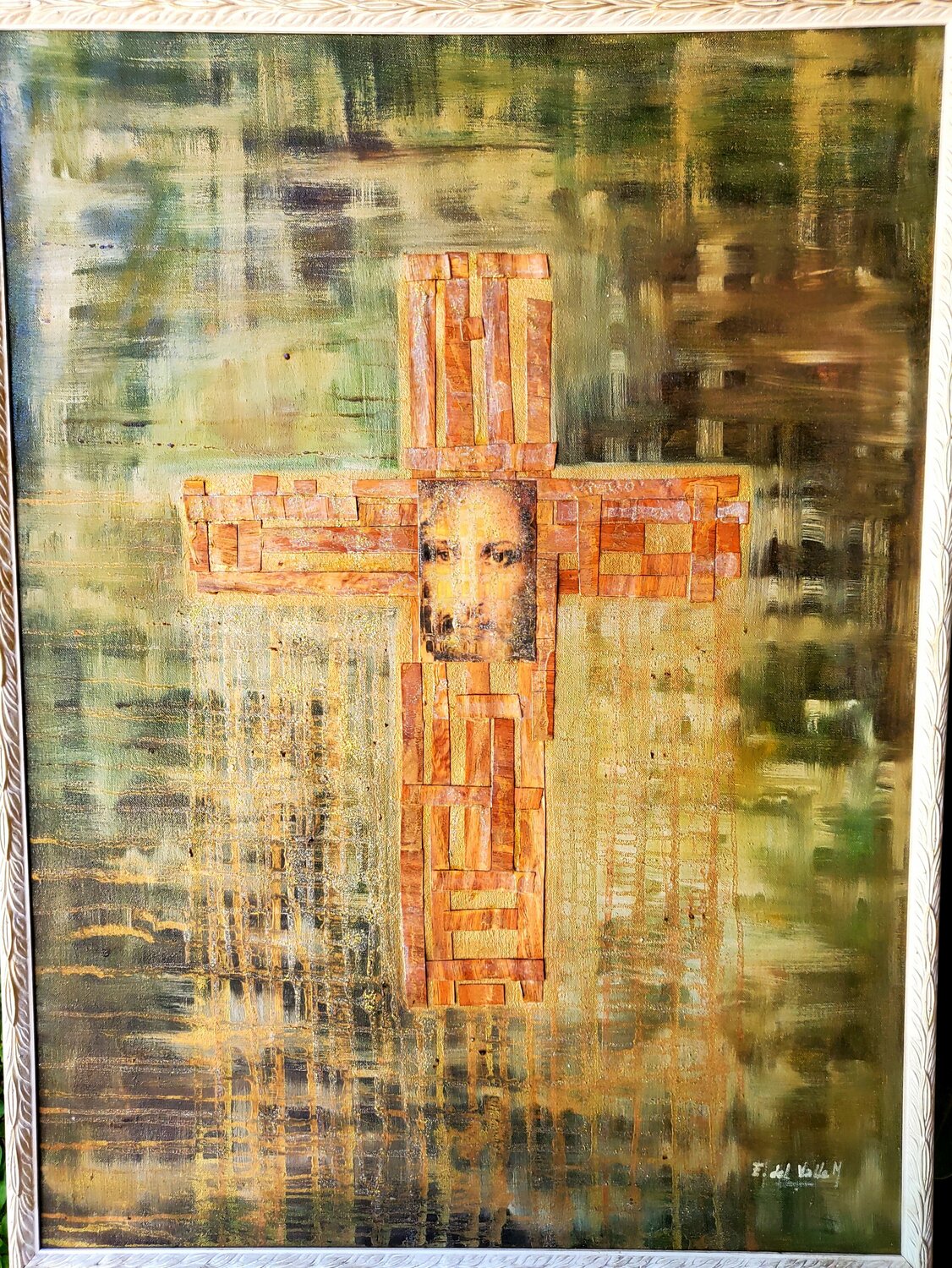 "MI CRUZ" Estela Del Valle Mañez Original painting for sale
